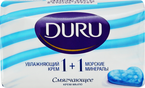 Туалетное мыло DURU 1+1 Морские минералы, 80г, фотография