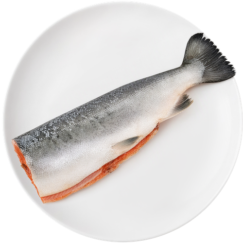 Кета Тихоокеанская потрошеная без головы (из замороженного сырья) ЛЕНТА FRESH, весовая, картинка