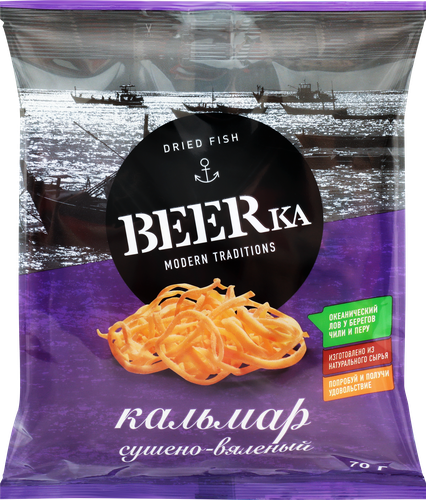 Кальмар сушеный BEERKA, 70г, детальное фото