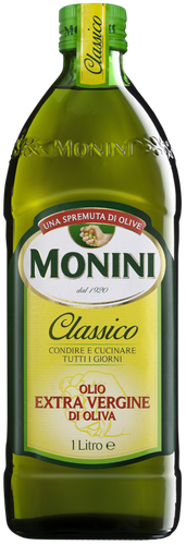 Масло оливковое MONINI Classico Extra Vergine, нерафинированное, 1л, крупный план