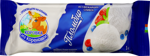 Мороженое КОРОВКА ИЗ КОРЕНОВКИ Пломбир 15%, без змж, 1000г, фото