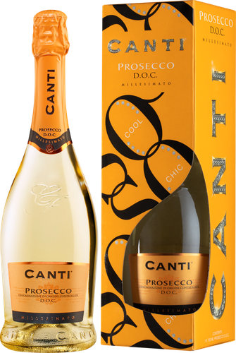 Вино игристое CANTI Просекко белое сухое, п/у, 0.75л, фото