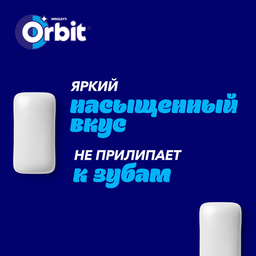 Жевательная резинка ORBIT Белоснежный Bubblemint, 13,6г, детальное фото