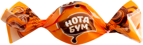 Конфеты KDV Нота Бум ириска с ореховой начинкой, весовые, фотография