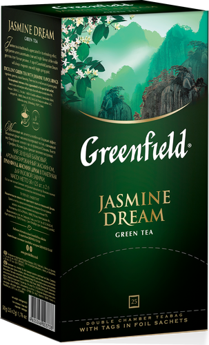 Чай зеленый GREENFIELD Jasmine Dream, 25пак, картинка