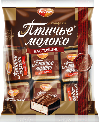 Конфеты РОТ ФРОНТ Птичье молоко сливочно-ванильные, 225г, фотография