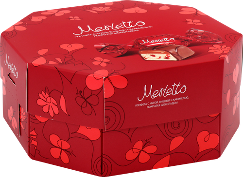Конфеты MERLETTO Нуга вишня, карамель, 150г, детальное фото