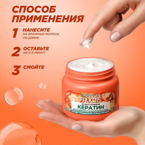 Маска для секущихся и поврежденных волос FRUCTIS Sos Восстановление, реанимирующая, 300мл, картинка
