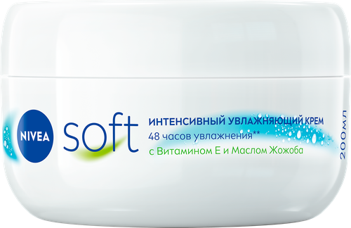 Крем для тела NIVEA Soft интенсивный, увлажняющий, 200мл, вид