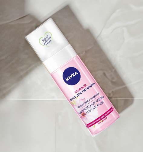 Мусс для умывания NIVEA для сухой и чувствительной кожи, 150мл, вид