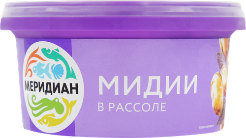 Мидии МЕРИДИАН в рассоле, 430г, крупный план