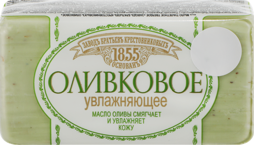 Мыло туалетное ЗАВОД БРАТЬЕВ КРЕСТОВНИКОВЫХ Оливковое, 150г, изображение