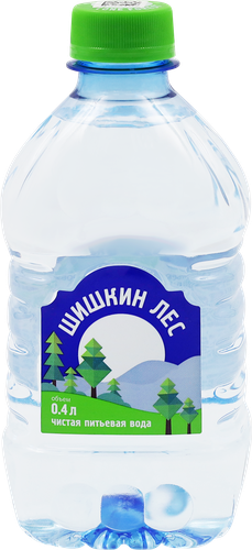 Вода питьевая ШИШКИН ЛЕС негазированная, 0.4л, вид