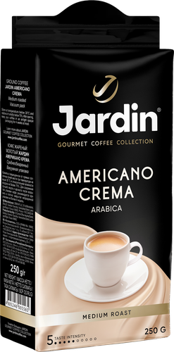 Кофе молотый JARDIN Americano Crema жареный, 250г, детальное фото