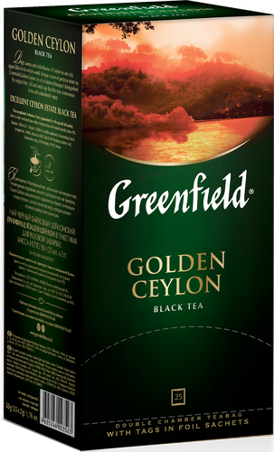 Чай черный GREENFIELD Golden Ceylon, 25пак, детальное фото