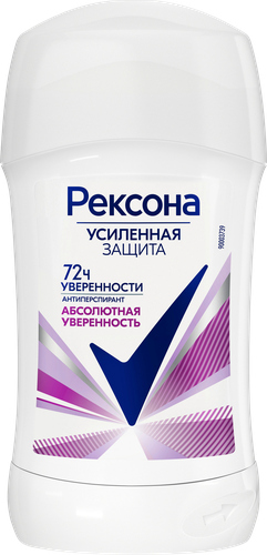 Дезодорант-стик женский РЕКСОНА Абсолютная уверенность, 40мл, фотография