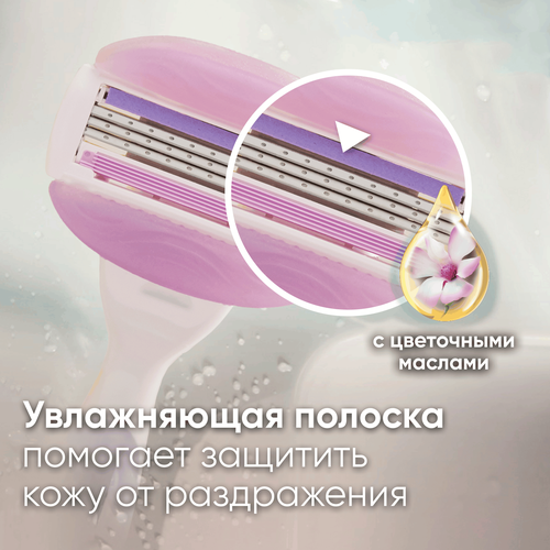 Кассеты сменные для бритья GILLETTE Venus Comfortglide Breeze, 4шт, фотография