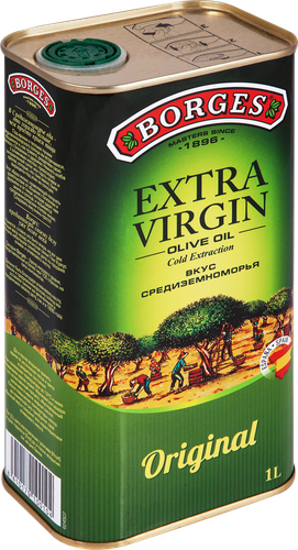 Масло оливковое BORGES Extra Virgin, 1л, крупный план