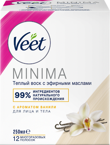 Воск для эпиляции VEET теплый, 250мл, вид