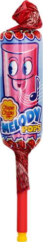 Карамель CHUPA CHUPS Мелоди попс со вкусом клубники, 15г, фото