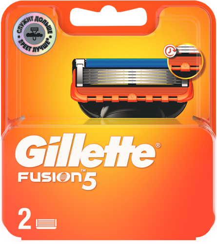 Кассеты сменные для бритья GILLETTE Fusion5, 2шт, детальное фото