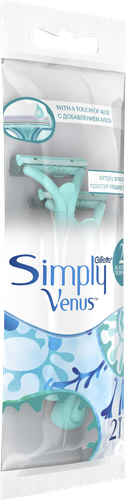 Бритва одноразовая женская GILLETTE Venus Simply, 2шт, вид