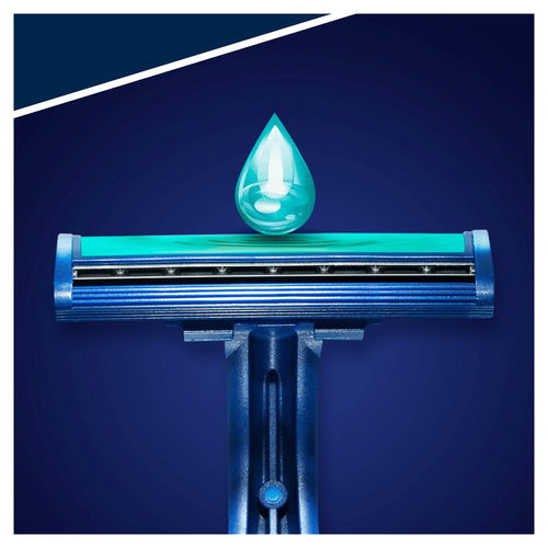 Станок для бритья одноразовый GILLETTE Blue II Plus, 8+2шт, фотография