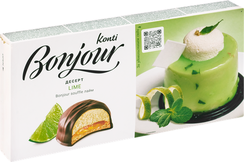 Десерт сложный KONTI Бонжур лайм, 232г, вид