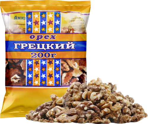 Орех грецкий ЗВЕЗДОЧКИ, 200г, детальное фото