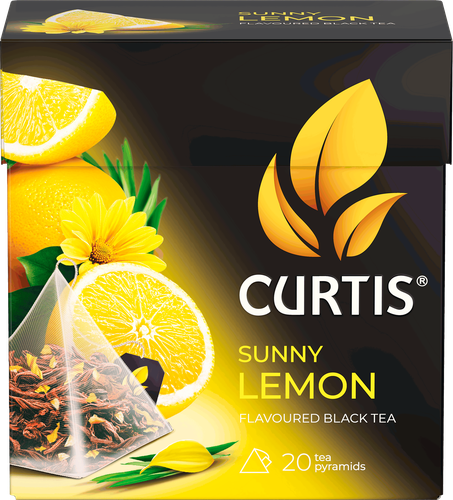 Чай черный CURTIS Sunny Lemon с ароматом цитрусовых, 20пак, картинка