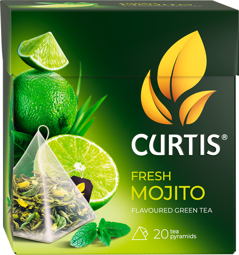 Чай зеленый CURTIS Fresh Mojito, 20х1,7г, фото