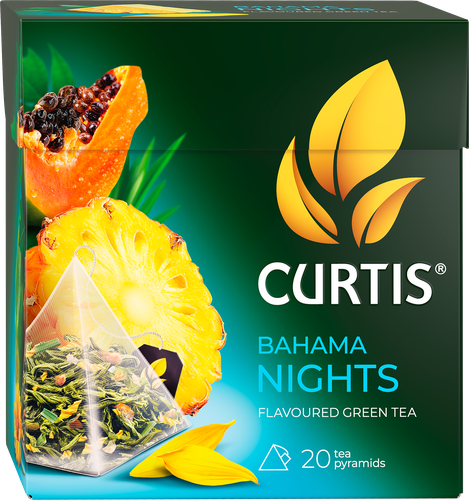 Чай зеленый CURTIS Багама Найтс, 20пир, вид