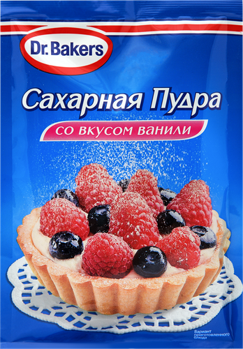 Сахарная пудра DR.BAKERS со вкусом ванили, 80г, вид