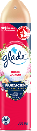 Освежитель воздуха GLADE После дождя, 300мл, крупный план