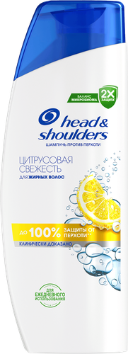Шампунь для волос HEAD&SHOULDERS Цитрусовая свежесть против перхоти, 200мл, изображение
