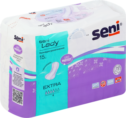 Прокладки урологические SENI LADY Exstra, 15шт, вид