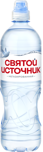 Вода питьевая СВЯТОЙ ИСТОЧНИК Спорт негазированная, 0.75л, крупный план