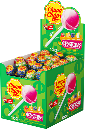 Карамель CHUPA CHUPS фруктовая с соком, 12г, детальное фото
