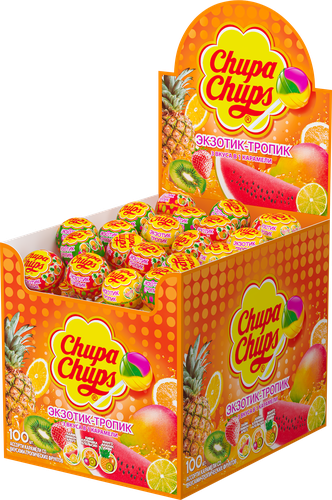 Карамель CHUPA CHUPS Экзотик-Тропик, 12г, вид