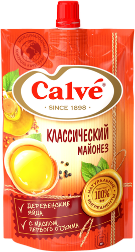 Майонез CALVE Классический 50%, 200г, изображение