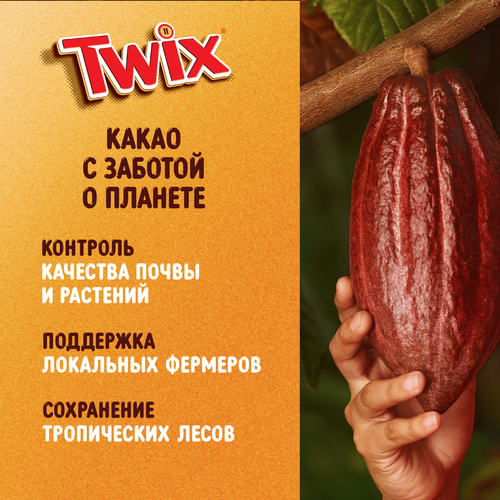 Конфеты TWIX Minis с печеньем и карамелью, покрытые молочным шоколадом, весовые, вид