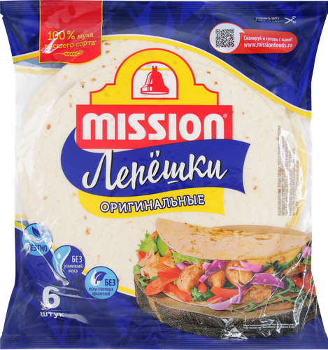 Лепешки тортильи MISSION оригинальные, 250г, фотография