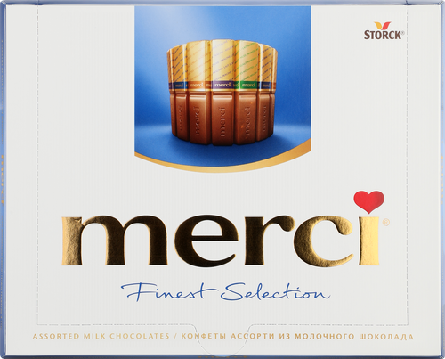 Конфеты MERCI Finest selection Ассорти из молочного шоколада, 250г, фотография