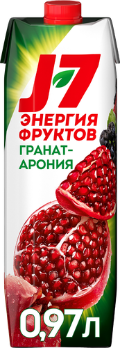 Нектар J7 Гранат, черноплодная рябина осветленный, 0.97л, картинка