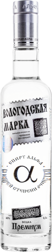 Водка ВОЛОГОДСКАЯ МАРКА Премиум 40%, 0.5л