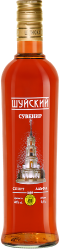 Настойка ШУЙСКИЕ НАСТОЙКИ Шуйский Сувенир полусладкая 40%, 0.5л