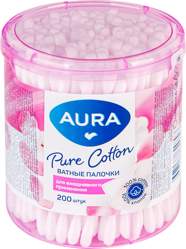 Палочки ватные AURA Beauty, 200шт, изображение