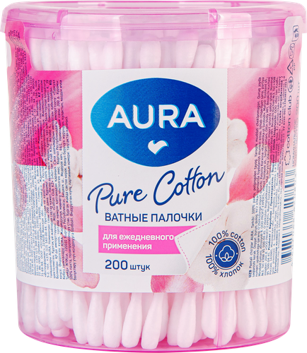 Палочки ватные AURA Beauty, 200шт, детальное фото