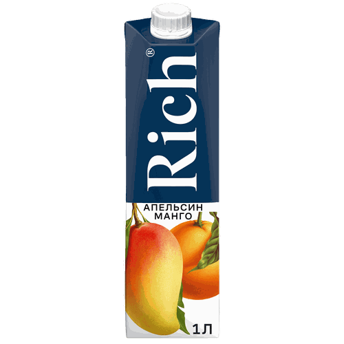 Нектар RICH Апельсин, манго, 1л, крупный план