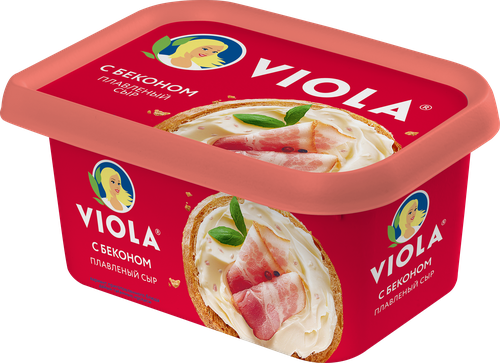 Сыр плавленый VIOLA с беконом 50%, без змж, 400г, детальное фото